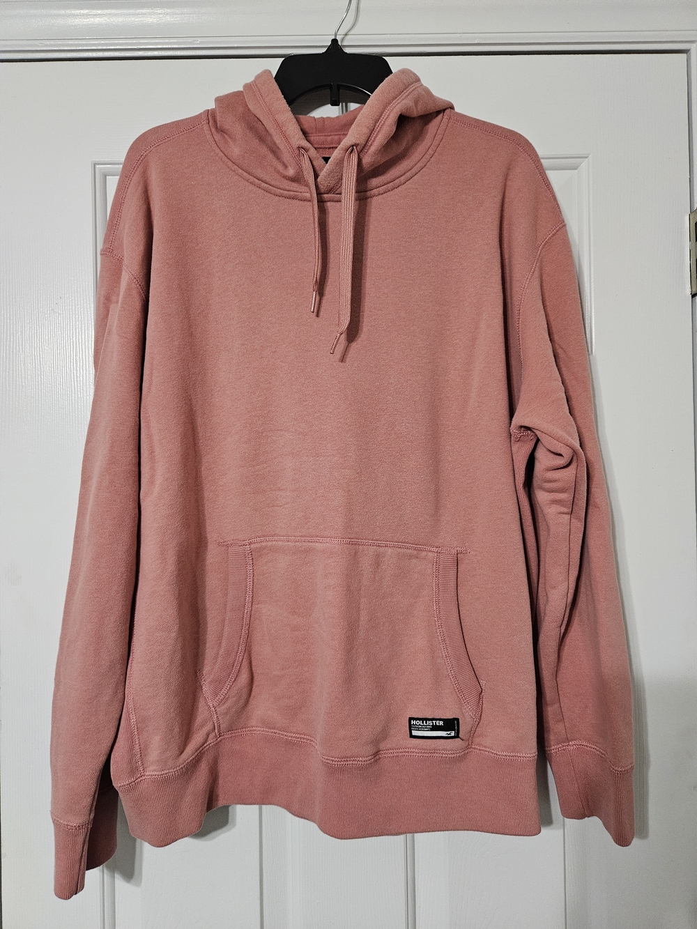 Hollister Men's Crewneck Hoodie - Rose Pink